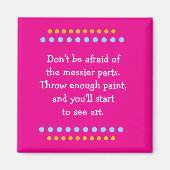 Kunst is rommelig magneet (Voorkant)