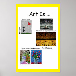 Kunst is Street Art, Immersive Art, Digitale Kunst Poster