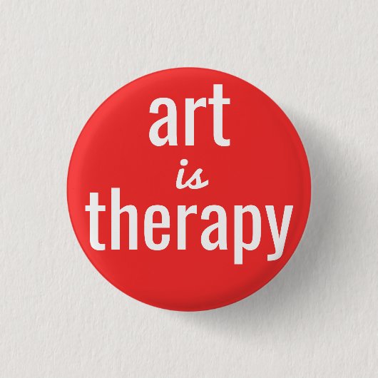 Kunst is Therapie Rood Speldje (Voorkant)