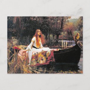 Kunst John W. Waterhouse Lady of Shalott Briefkaart