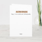  kunst - Kittie's les, Kaart (Achterkant)