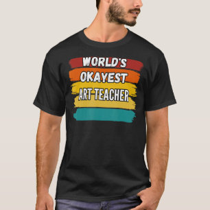 Kunst leraar geschenken, 's werelds mooiste kunst t-shirt