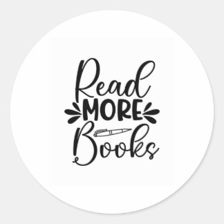 Kunst lezen Meer boeken lezen Ronde Sticker