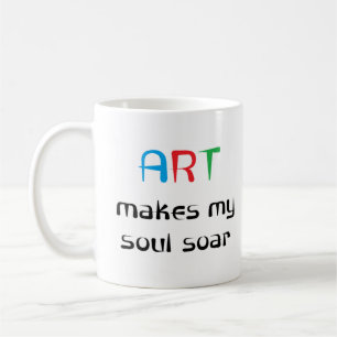 kunst maakt mijn ziel sober koffiemok
