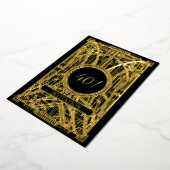 Kunst met 20s-kunst Deco Grote Gatsby Folie Uitnodiging (Gedraaid)