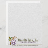 Kunst met boomgaard, draak en pentakel briefhoofd (Voorkant / Achterkant)