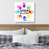 Kunst met Bullying Canvas stoppen (Insitu (Slaapkamer))