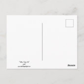 Kunst met geel tablet briefkaart (Achterkant)