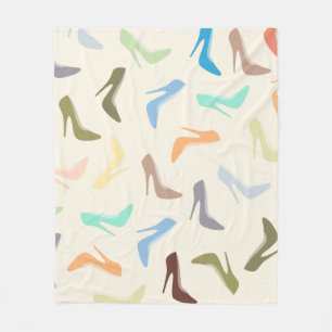 Kunst met hoge hiel fleece deken