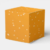 Kunst met kleine belletjes tegen achtergrond bedankdoosjes (Achterkant)