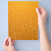 Kunst met kleine belletjes tegen achtergrond flyer (Hand)