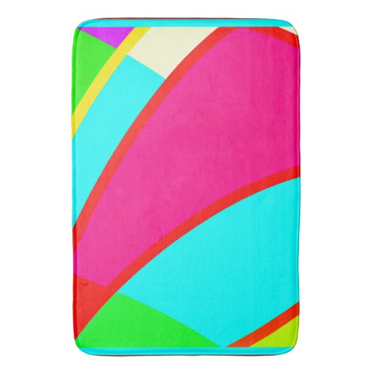 Kunst met kleurrijke Abstracte patronen Badmat (Voorkant Verticaal)