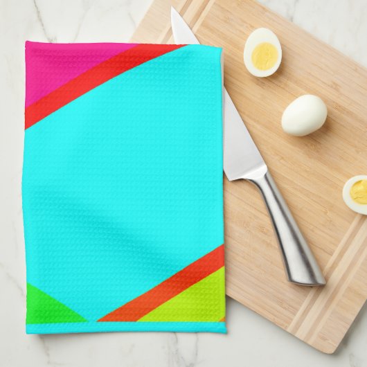 Kunst met kleurrijke Abstracte patronen Theedoek (Quarter Fold)