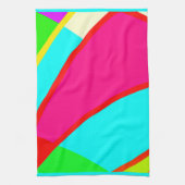 Kunst met kleurrijke Abstracte patronen Theedoek (Verticaal)