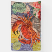 Kunst met krabben spandoek (Verticaal)