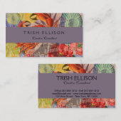 Kunst met krabben visitekaartje (Voorkant / Achterkant)