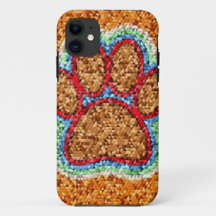 Kunst met lage poly Dog Paw iPhone 11 Hoesje