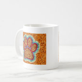 Kunst met lage poly Dog Paw Koffiemok (Voorkant links)