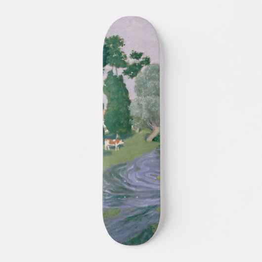  kunst met landschapsschildering skateboard (Voorkant)