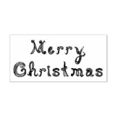 Kunst met Merry Kerstfabric Letterletters Rubberstempel (Afrduk)