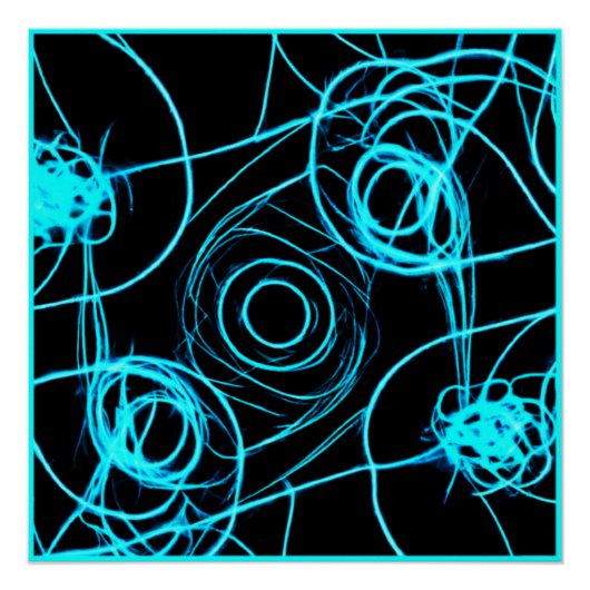 Kunst met neonpatronen perfect poster (Voorkant)