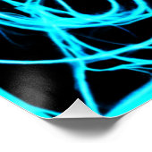 Kunst met neonpatronen perfect poster (Hoek)