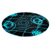 Kunst met neonpatronen snijplank (Hoek)