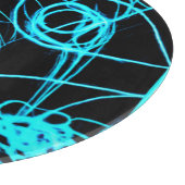 Kunst met neonpatronen snijplank (Hoek)