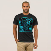 Kunst met neonpatronen t-shirt (Voorkant volledig)