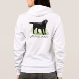 Kunst met platte bekleding hoodie