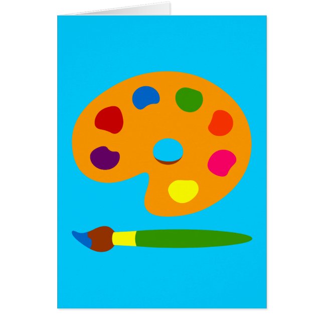 Kunst met schilderpalet (Voorkant)