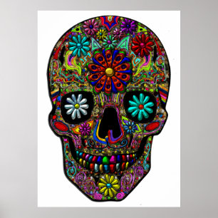 Kunst met schilfers poster
