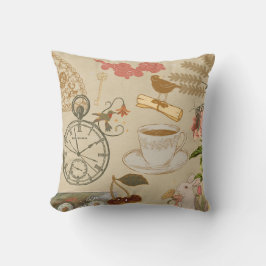 Kunst met vintage collage kussen