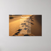 Kunst met voetafdruk Prayer Faith-gebaseerd Canvas (Voorkant)
