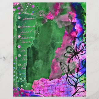 kunst met wilde bloemen, 21,59 x 27,94 cm, multifu