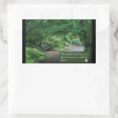 Kunst met Wisdom Rechthoekige Sticker (Tas)