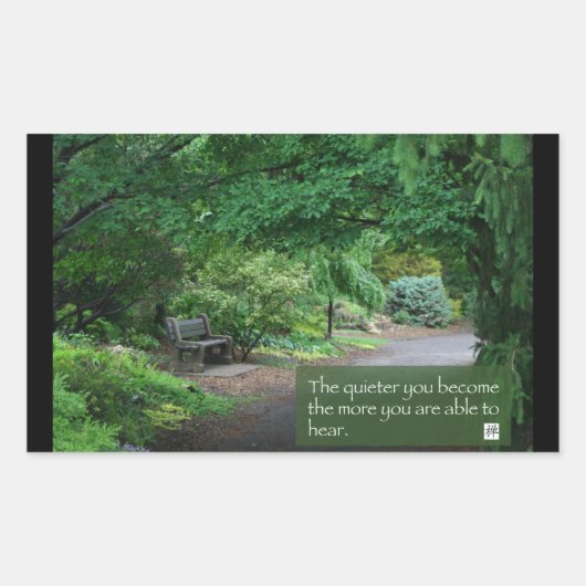 Kunst met Wisdom Rechthoekige Sticker (Voorkant)