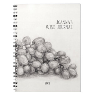 Kunst met zwarte en witte druiven/speciaal geperso notitieboek