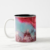 Kunst Mok met Red World Painting (Links)