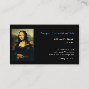 kunst, Mona Lisa, Leonardo Da Vinci Visitekaartje