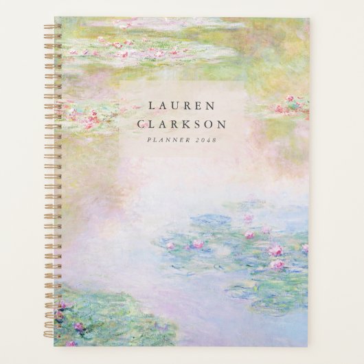 Kunst Monet Waterlelie Planner (Voorkant)