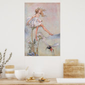  kunst, mooie feeën en bijen poster (Keuken)
