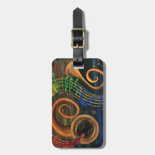 KUNST muziek Bagagelabel (Voorkant verticaal)