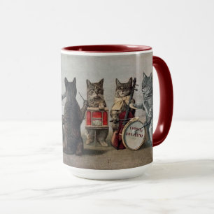 Kunst Muziek Katten Keramische Mok