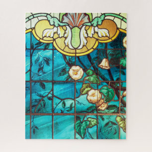 Kunst Nieuw gekleurd glas ziet er Victoriaans uit Legpuzzel