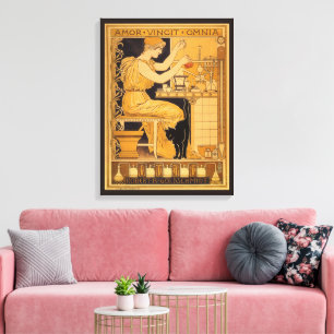 kunst Nieuw, liefde verovert alle wetenschappers Canvas Afdruk