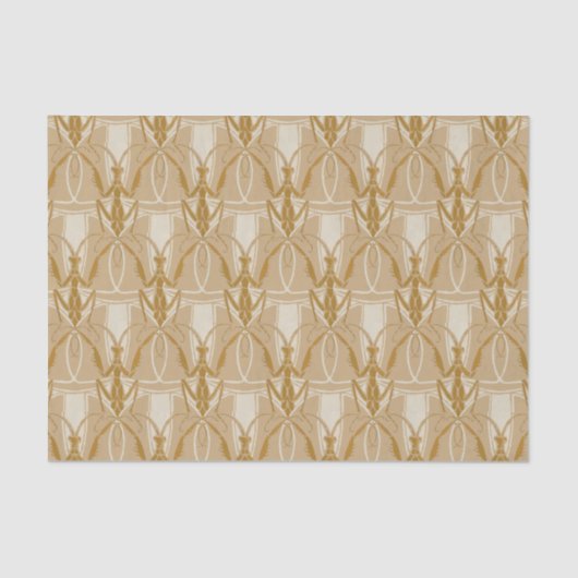  Kunst Nieuw Praying Mantis Patroon Tissuepapier (Voorkant)