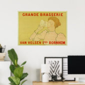 kunst Nieuw-Zeeland Beer en Poster (Thuiskantoor)