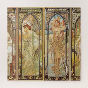 Kunst Nieuwe Alphonse Mucha Kunst schilderen Legpuzzel