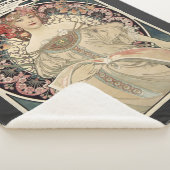 Kunst Nieuwe Alphonse Mucha Kunst schilderen Sherpa Deken (3/4)